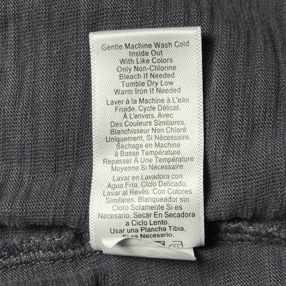 NATION LTD Gray Cotton Cropped Short Sleeve Boxy Brass Button Top Size Small - Picture 6 of 7